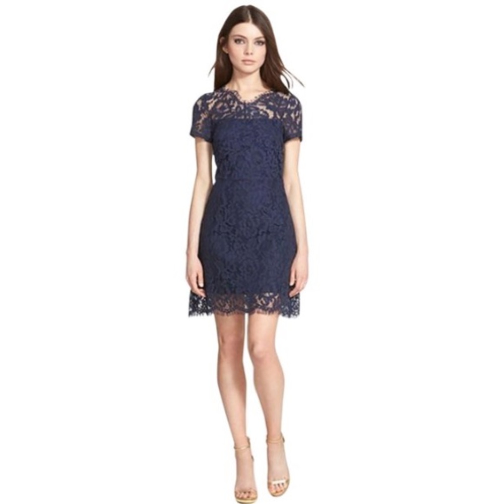 Lucy Paris Navy Lace Cocktail Dress